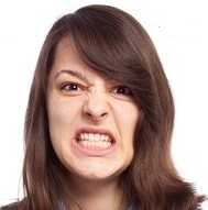 anger woman open mouth